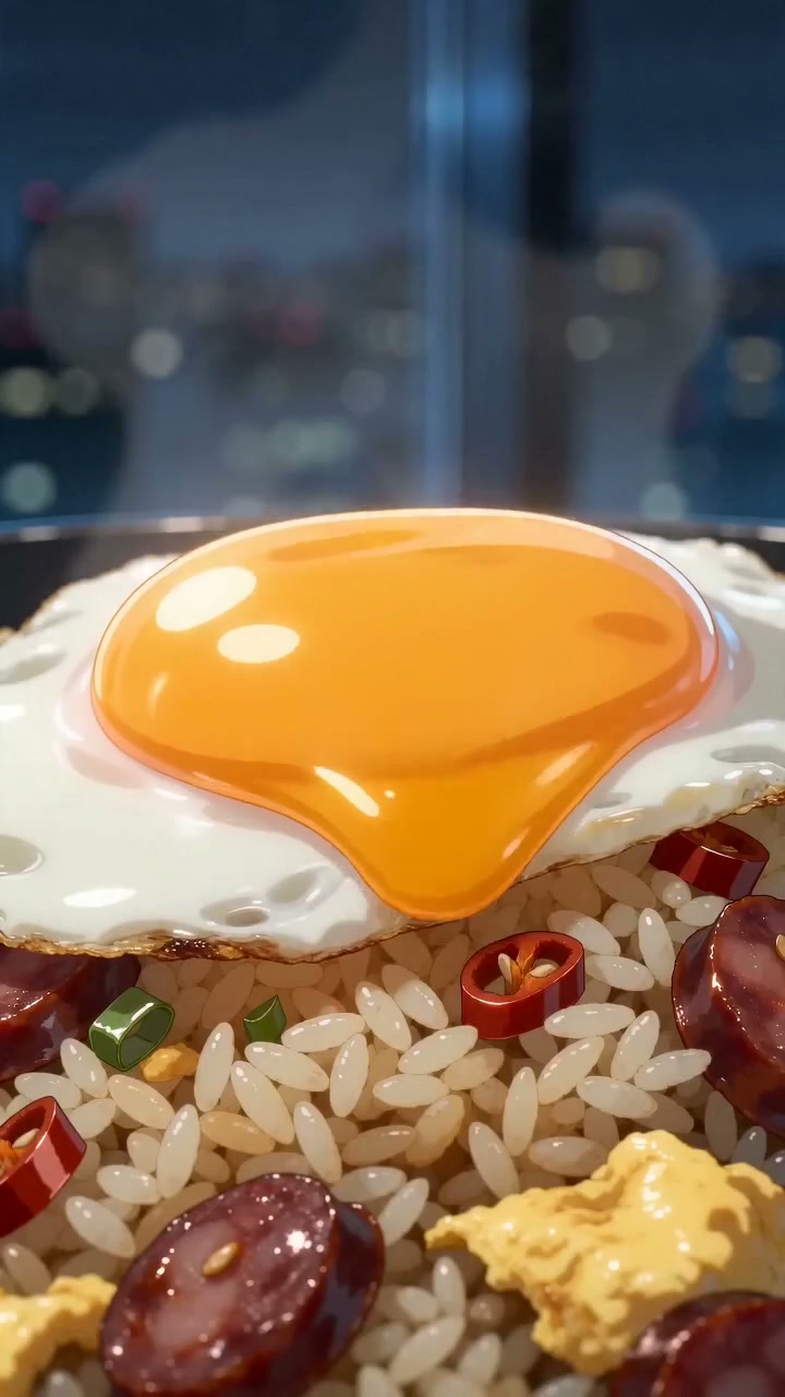 chinese sausage fried rice
