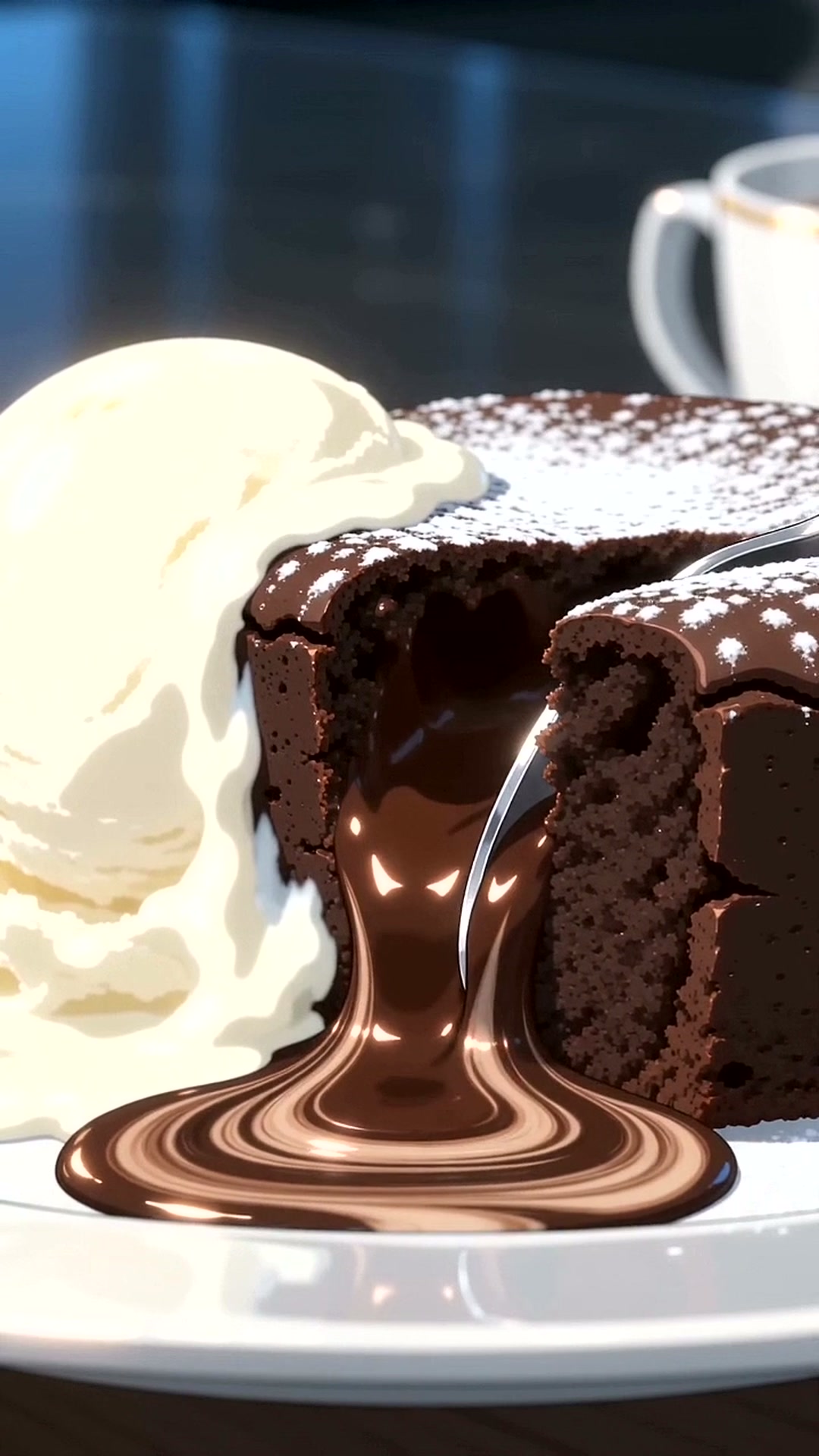 molten chocolate lava cake